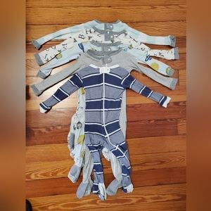 5 pack Burt's Bees sleeper pajamas 18 months